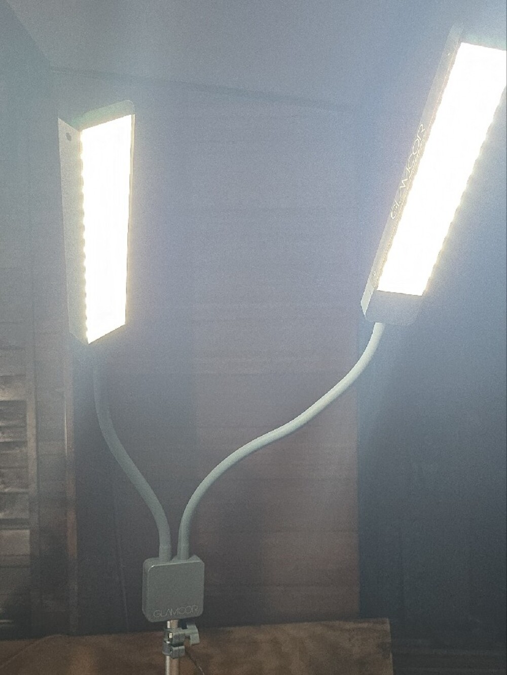 Adjustable Dual-Head LED Work Light - Silver - Picture 3 of 5